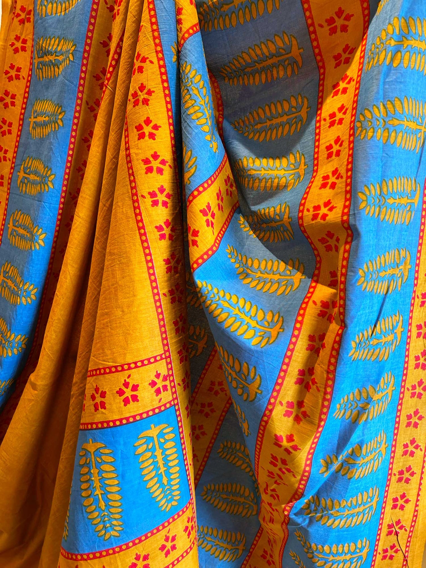 Mustard Yellow Block Print