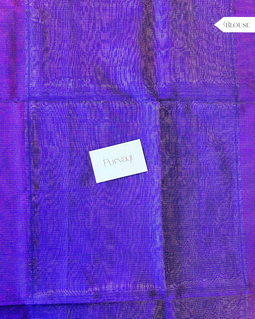 Red Purple Handwoven - Tissue Silk