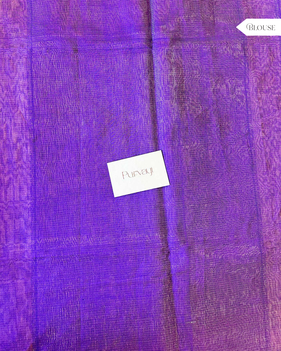 Golden Purple Handwoven - Tissue Silk