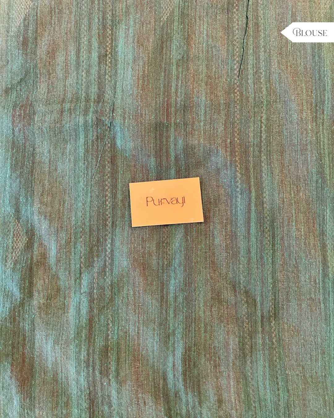 Hand-Stitched Kantha Mint Green Saree - Organic Khadi Linen