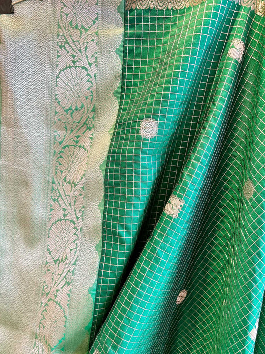 Bottle Green Rasipuram Silk Saree