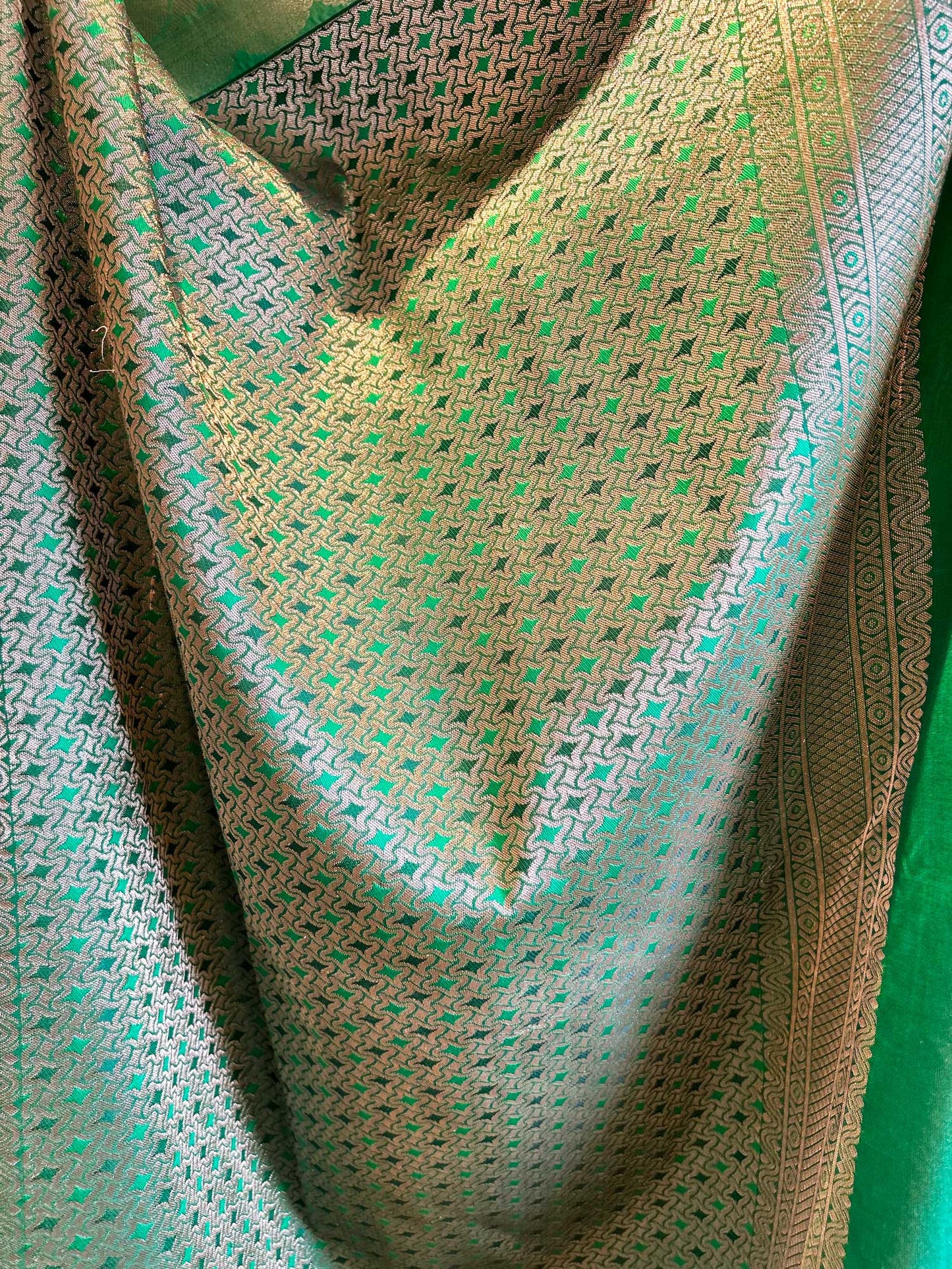 Bottle Green Rasipuram Silk Saree