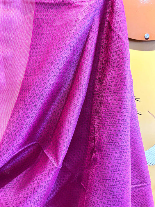 Thread Weave Saree on Raw Silk