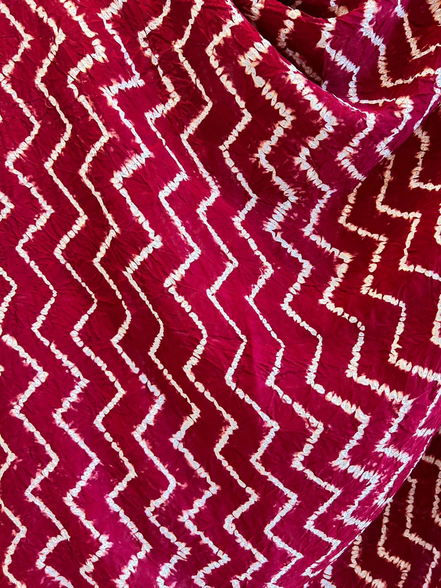 Leheriya Shibori with Zari Patta