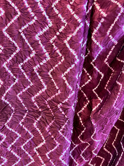 Leheriya Shibori with Zari Patta