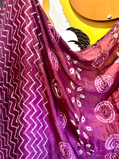Leheriya Shibori with Zari Patta