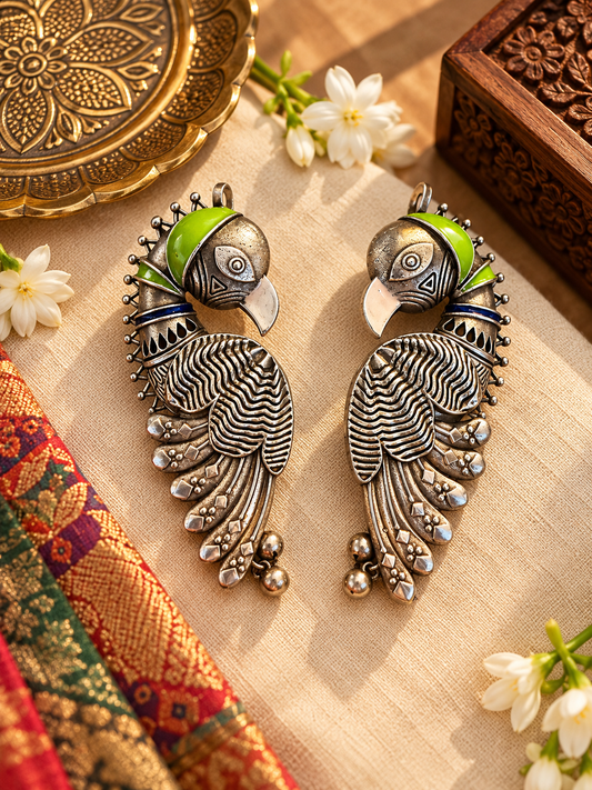 Morpankh - Peacock Ear Cuffs